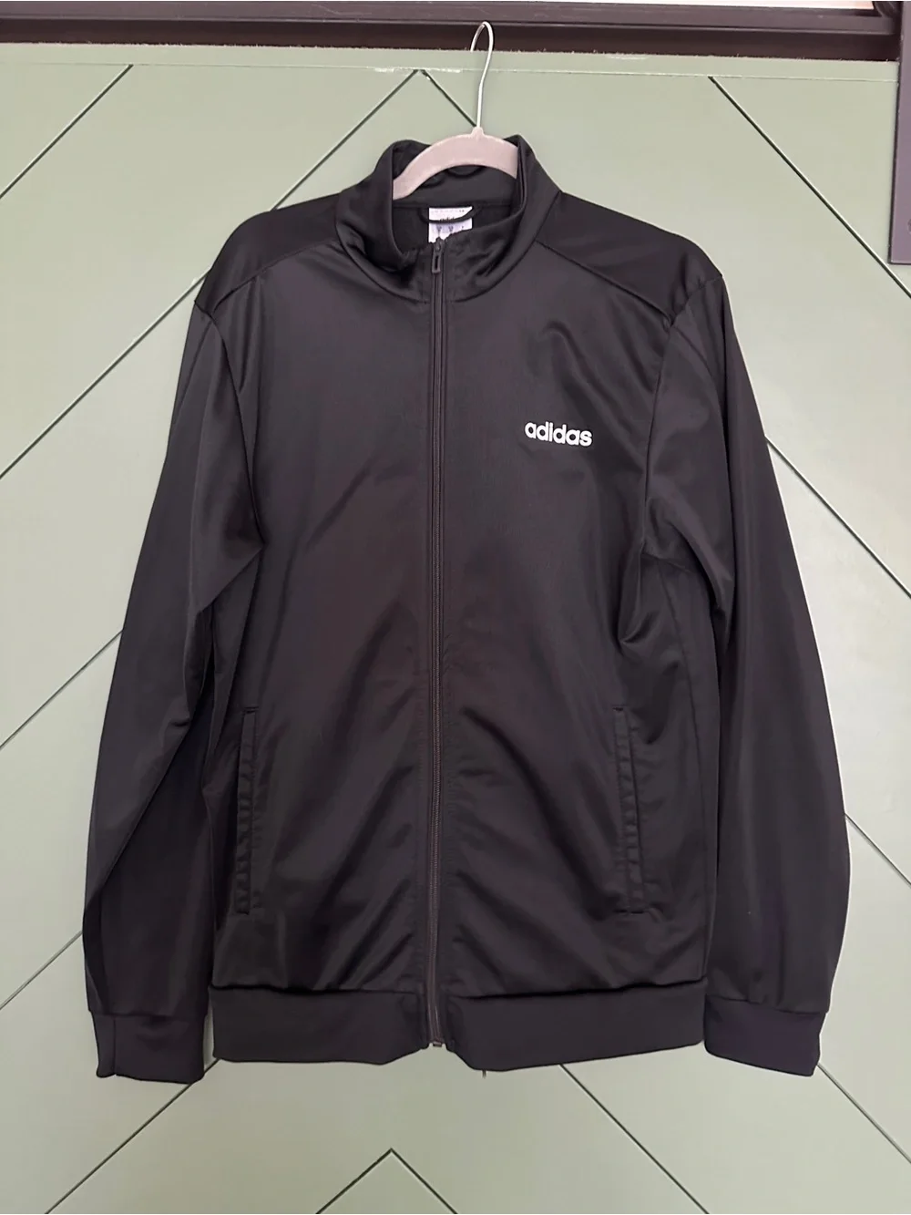 Adidas Men’s Black Track Jacket and Pants Set